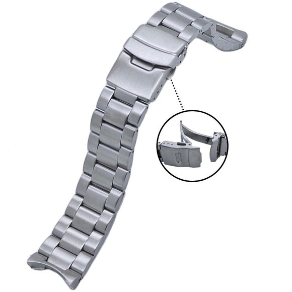 22MM 316L Stainless Steel Oyster Watch Band Made to fit SEIKO SKX007/009/011 - Picture 3 of 5